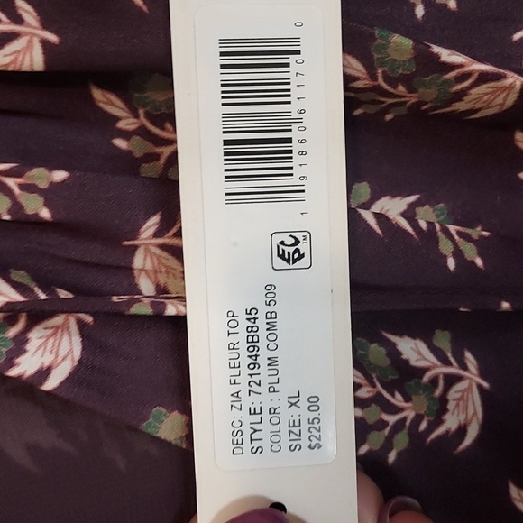 Rebecca Taylor Floral V Neck Top - Picture 6 of 12